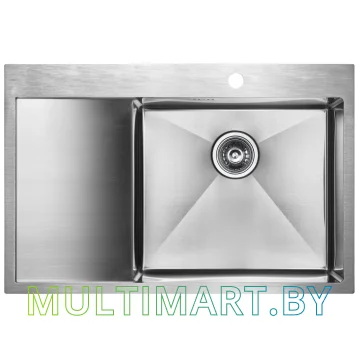 Кухонная мойка Paulmark Atlan PM217851-BSR (нержавеющая сталь)